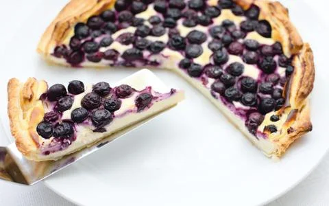 Blueberry pie Fotos Stock