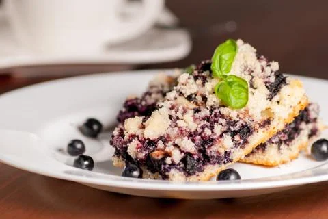 Blueberry pie Stock Photos