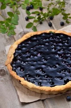 Blueberry pie Foto stock