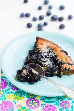 Blueberry pie slice Foto stock