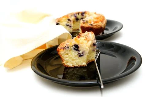 Blueberry ring cake Stock Photos