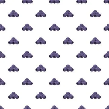 Blueberry seamless pattern with fresh fruit pile Stock Illustration