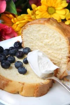 Blueberry shortcake Stock Photos
