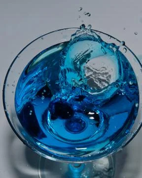 Blueberry splash Stock Photos