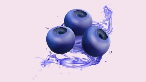 Blueberry Water Stock Footage 282074674