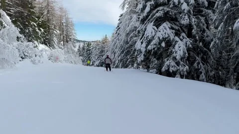 Bluebird Day &amp; Perfect Snow: The Ultimate Ski Vlog Stock Footage 340670517