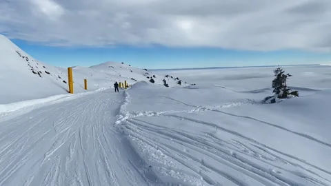 Bluebird Day &amp; Perfect Snow: The Ultimate Ski Vlog Stock Footage 340673980