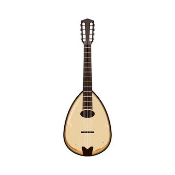 Bluegrass mandolin cartoon vector illustration Stock Illustration