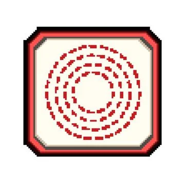 Bluegrass silicone baking mat pixel art vector illustration Stock Illustration