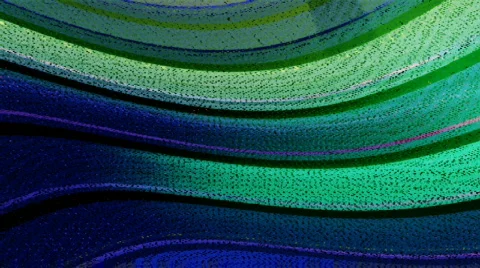 BlueGreen WaveSpace with glitch texture Stock Footage 370356