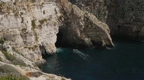 BlueGrotto Malta Stock Footage 42797454