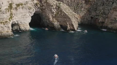 BlueGrotto Malta 스톡 동영상 42797485
