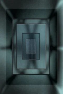 Blueish gray abstract rectangle Stock Illustration