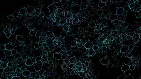 BluePolyFlyThru Video stock 171592263