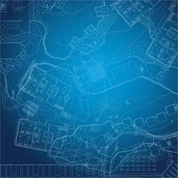 Blueprint. Architectural background. Stock Illustration