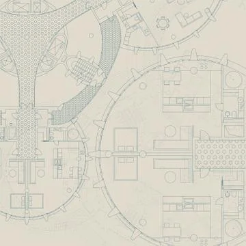 Blueprint. Architectural background. Stock Illustration