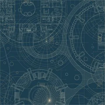 Blueprint. Architectural plan. Stock Illustration