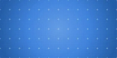 Blueprint background with soft blue gradient and white grid Stock Illustration