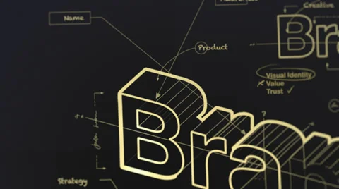 Blueprint for a Brand 4K Video stock 35363552
