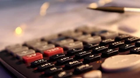 Blueprint  - calculator 004 Stock Footage 61690555