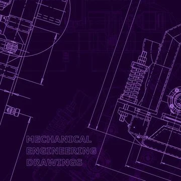 Blueprint. Corporate Identity. Vector engineering illustration Illustrazione stock