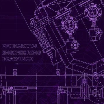 Blueprint. Corporate Identity. Vector engineering illustration Stock Illustration