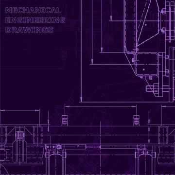 Blueprint. Corporate Identity. Vector engineering illustration Illustrazione stock