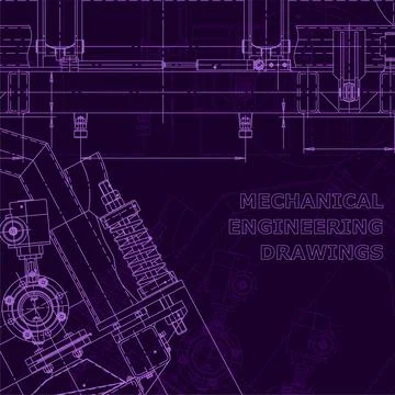 Blueprint. Corporate Identity. Vector engineering illustration Stock Illustration