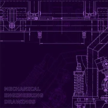 Blueprint. Corporate Identity. Vector engineering illustration Illustrazione stock