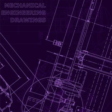 Blueprint. Corporate Identity. Vector engineering illustration Illustrazione stock