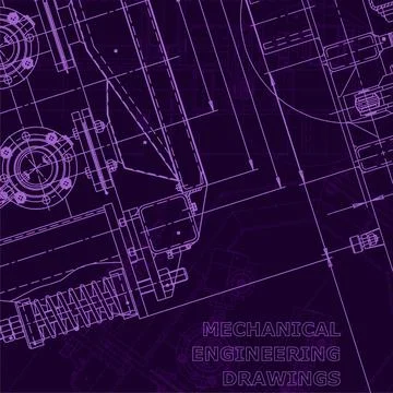Blueprint. Corporate Identity. Vector engineering illustration Illustrazione stock