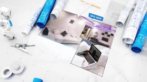 Blueprint Engineer Slideshow Stock After Effects