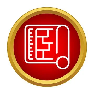Blueprint engineering plan for architectural project development icon 스톡 일러스트