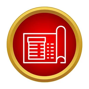 Blueprint engineering plan technical drawing icon concept Illustrazione stock