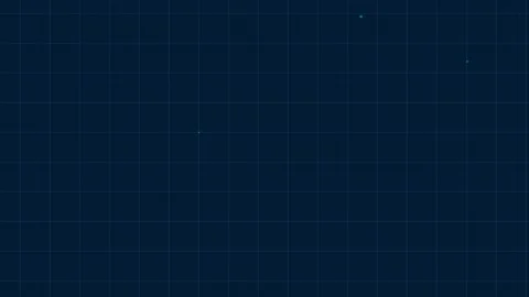 Blueprint grid animation of digital square particles moving across a technica Stock Footage 345661535