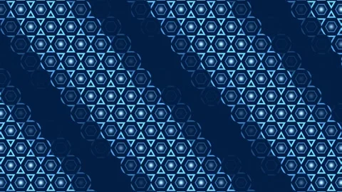 Blueprint Hexagonal Lattice Background Loop  Blueprint Stock Footage 342365237