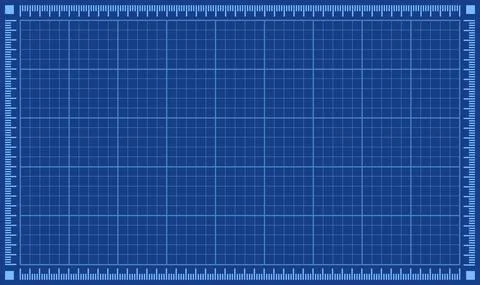 Blueprint horizontal background texture. Blue vector illustration Illustrazione stock