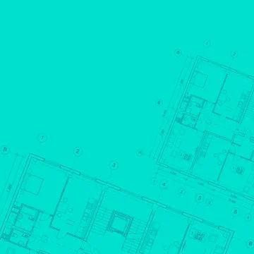 Blueprint of house project. Stock Illustration