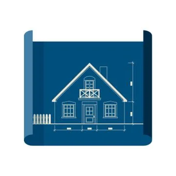 Blueprint icon Stock Illustration