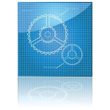 Blueprint Illustrazione stock