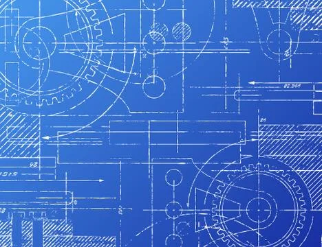 Blueprint Illustrazione stock