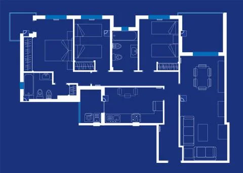 Blueprint Stock Illustration