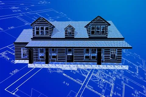 Blueprint Image Illustrazione stock