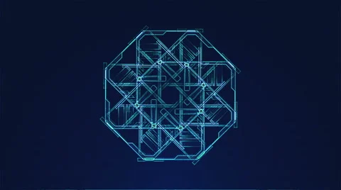 Blueprint Looping Technical Abstract Arra Stock Footage 41115806