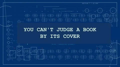 Blueprint msg Judge book cover Stock Footage 342396604