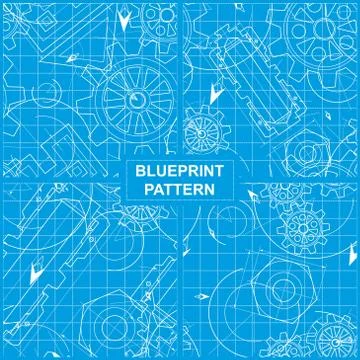 Blueprint Patterns 스톡 일러스트