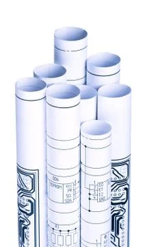 Blueprint Foto stock