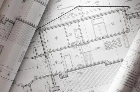 Blueprint Foto stock