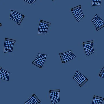 Blueprint roll civil engineer vector seamless pattern Illustrazione stock