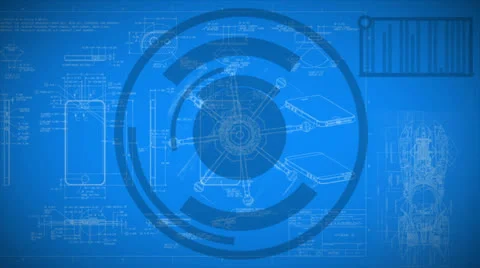Blueprint schematic VBHD0351 Video stock 22590349